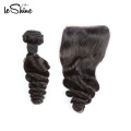 Wholesale Dropship Virgin Indian Mink Cuticle Aligned Hair Bundle With Closure